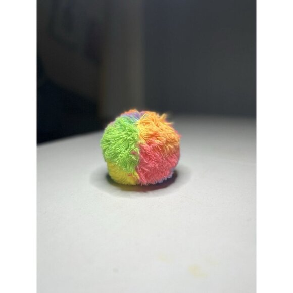 Squeezamals Kitty Cat Rainbow Ball Approx 3” Florescent Plush Stuffed Toy Animal - Picture 3 of 6